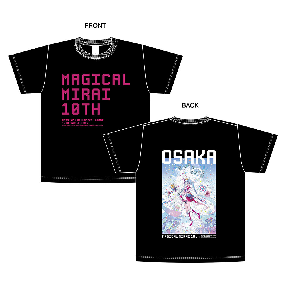 グッズ]マジカルミライ 10th オフィシャルTシャツ 大阪 ver.｜初音ミク 